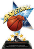 Basketball Shattered Star Colorix Acrylic Trophy- 7 inch [TACR7-STR-BK-Q]