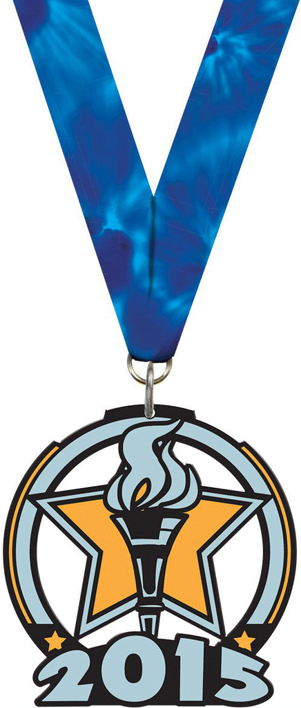 2.5" Torch of Victory Glow Medal [MGLW2-VY]