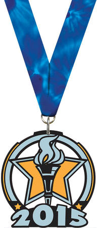 2.5" Torch of Victory Glow Medal [MGLW2-VY]