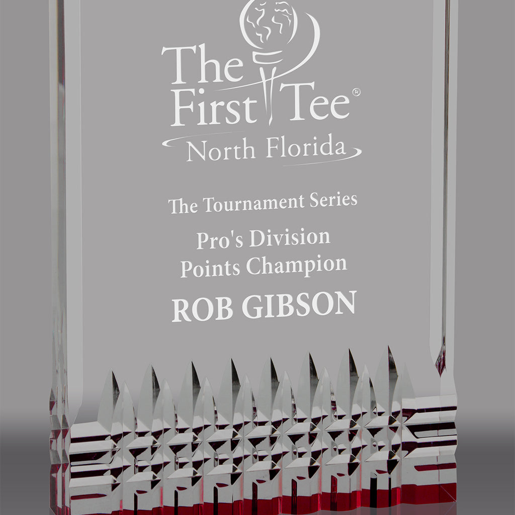 Reflective Base Acrylic Awards (Red)