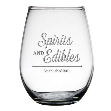 12 oz. Stemless White Wine Glass [SWGW12]