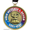 Custom 3 inch Eclipse Insert Medal - Education [MXEL1-KN]