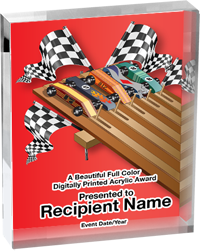 Derby Vibrix Acrylic Award [A34BV-PNWD]