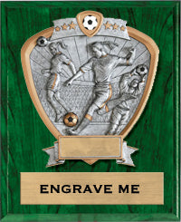 Soccer Sport Legend Shield Plaque - Female 9"x12" [P9RSLS-SCF]