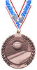 2.75 in Volleyball Wreath Framed Medal- Bronze [M311-VB-B]