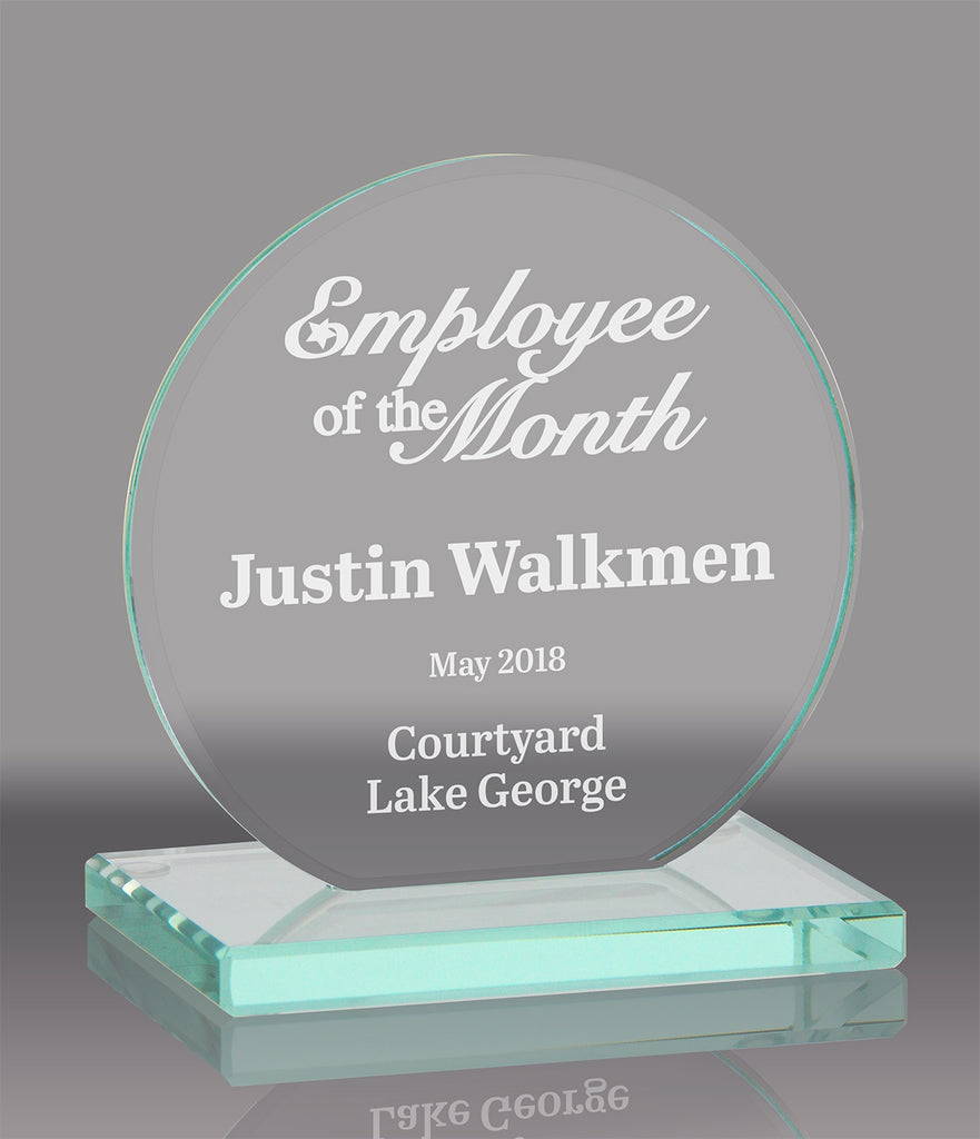 Eclipse Jade Crystal Award - 8.5 inch [GJM5016]