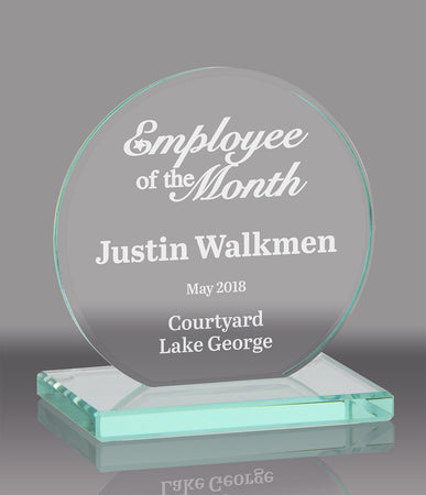 Eclipse Jade Crystal Award - 8.5 inch [GJM5016]