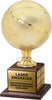 Full Size Gold Finish Basketball Trophy on Genuine Walnut Base [TPP1L-3103-BK]