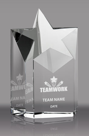 Optical Crystal Star Tower- 5.25 inch [CYSTRT-5-X]