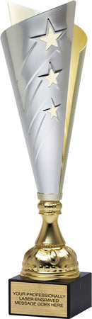 Silver Split Cup with Gold Stars [CMM-24B-14]