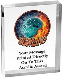 Bowling Vibrix Acrylic Award [ACB46V-BW]