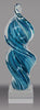 Art Glass Blue/Green Swirl 12