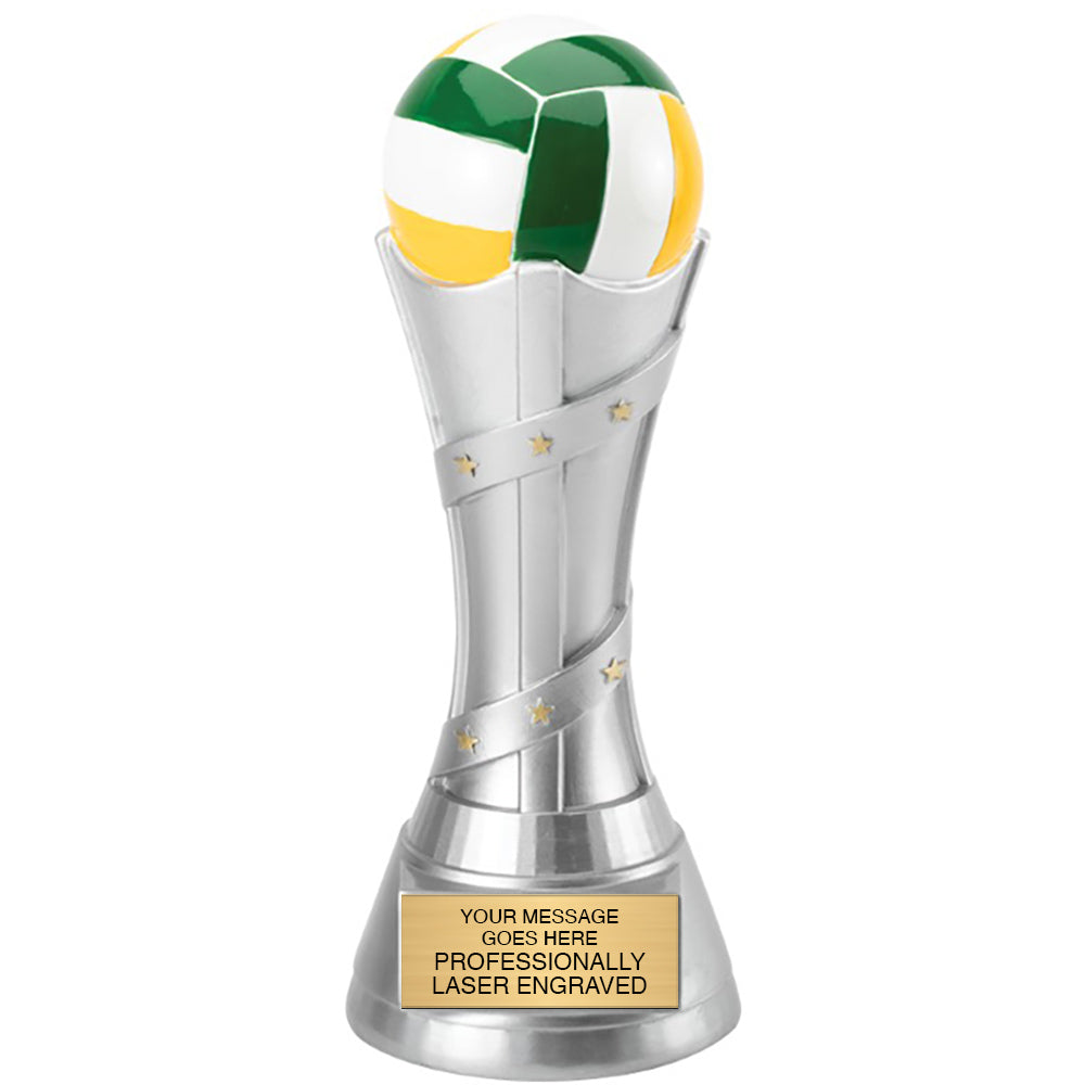 Volleyball Victory Tower Resin Awards - 7.5 inch [RMVT-7-VB]