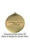 Track 1.75 inch Wreath Framed Diecast Medal [M201-TK]