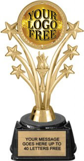 Custom Shooting Stars Color Insert Trophy on Synthetic Regal Base [TXRGJ58]