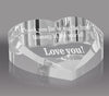 Beveled Crystal Heart Wedge Award [CF24HRT-3-X]
