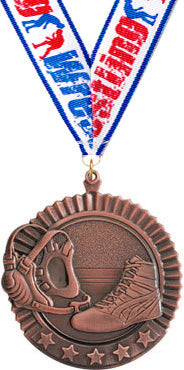 Wrestling 5 Star Medal- Bronze [MP36-WS-B]