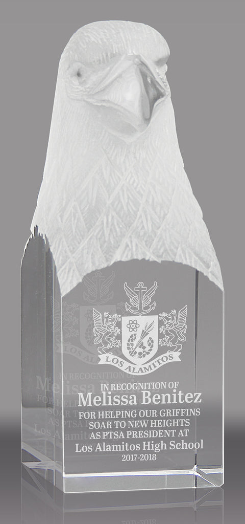 Carved Crystal Eagle Award [CEHFST-5-X]