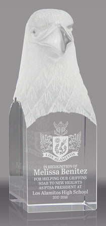 Carved Crystal Eagle Award [CEHFST-5-X]