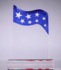 Stars & Striped 3D Carved Star Acrylic Award - 8.25x6x2 [ARSNS-9]
