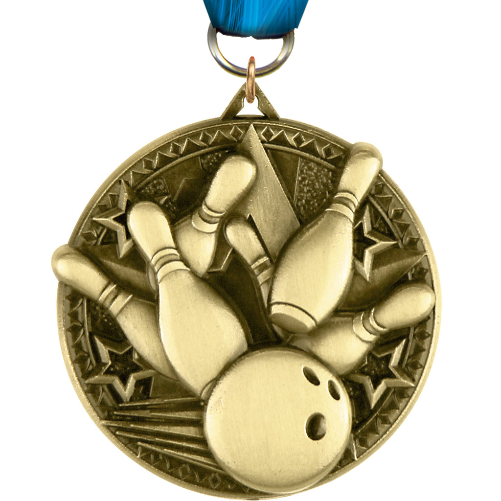 2" Bowling Ultra-Impact 3-D Medal [MDTD2-BW]