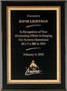 Black Stained Piano Finish Plaque with Florentine Border 8