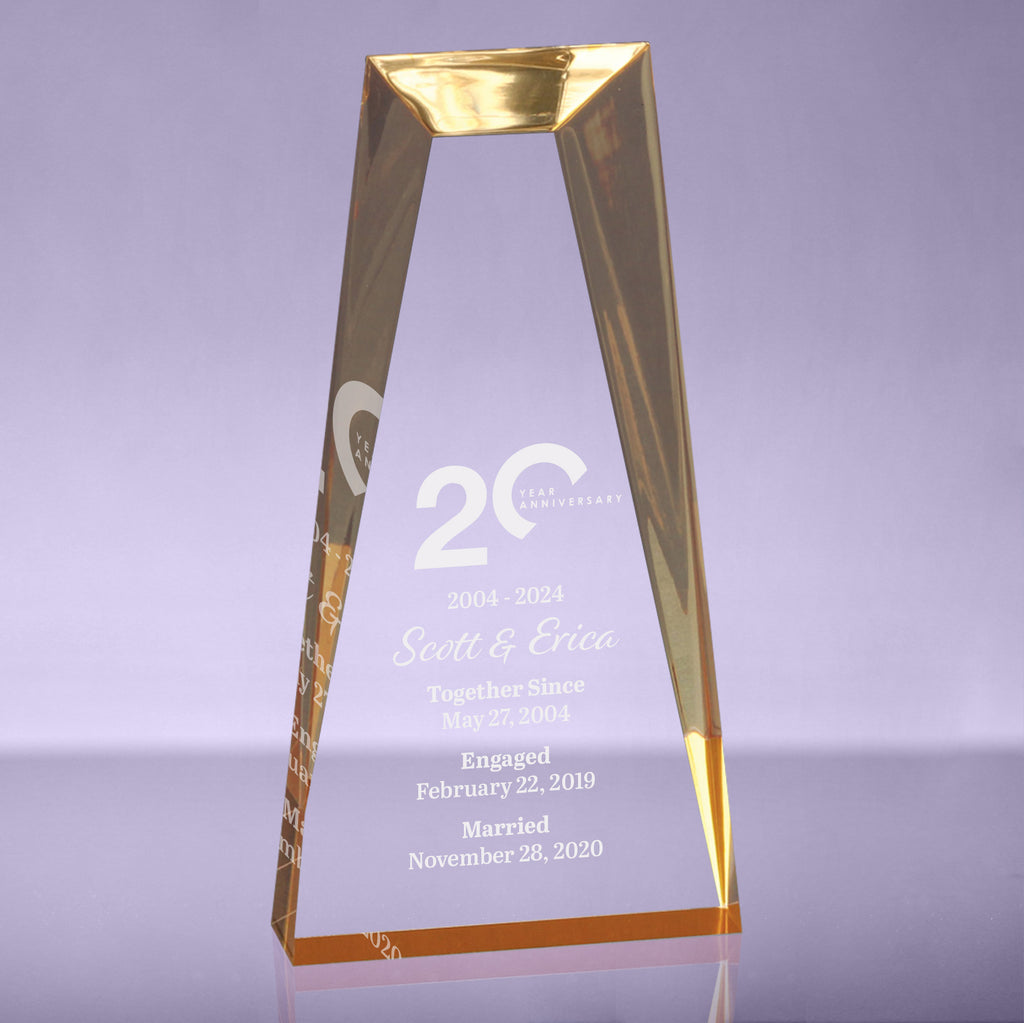 Gold Skyscraper Acrylic Award - 8 inch [APSKY-8-GLD]