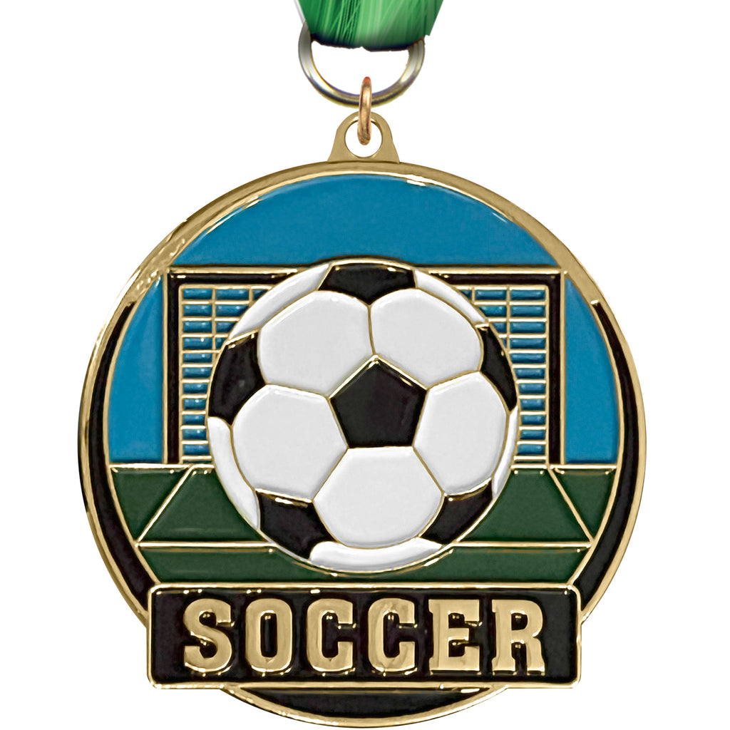 Soccer Enameled Medal [M2EP-SC]