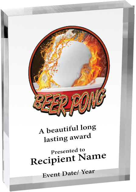Beer Pong Vibrix Acrylic Award [ACB57V-BRPNG]
