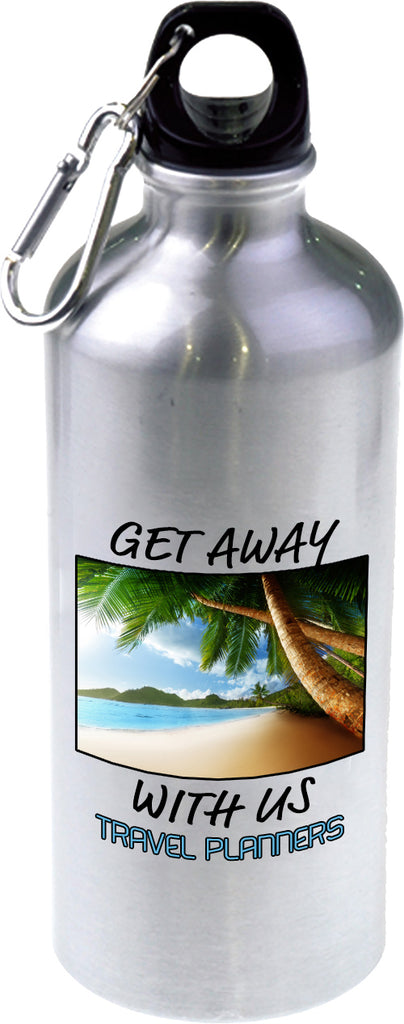 Custom Full Color Aluminum Water Bottle- Silver [WBMSB2]