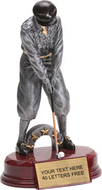 Golf Silver Resin on Piano Finish Base - Male [SCRF-GLM]