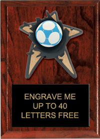 Soccer Spring Loaded Plaque [PRBI68-SC]