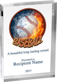 Baseball Vibrix Acrylic Award [ACB46V-BS]