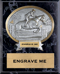 Equestrian Sport Legend Oval Plaque - Male [P10SLO8-EQM]