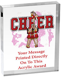 Cheer Vibrix Acrylic Award [ACB46V-CH]