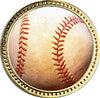 Baseball Round Insert Pin [P78RI-BS1]