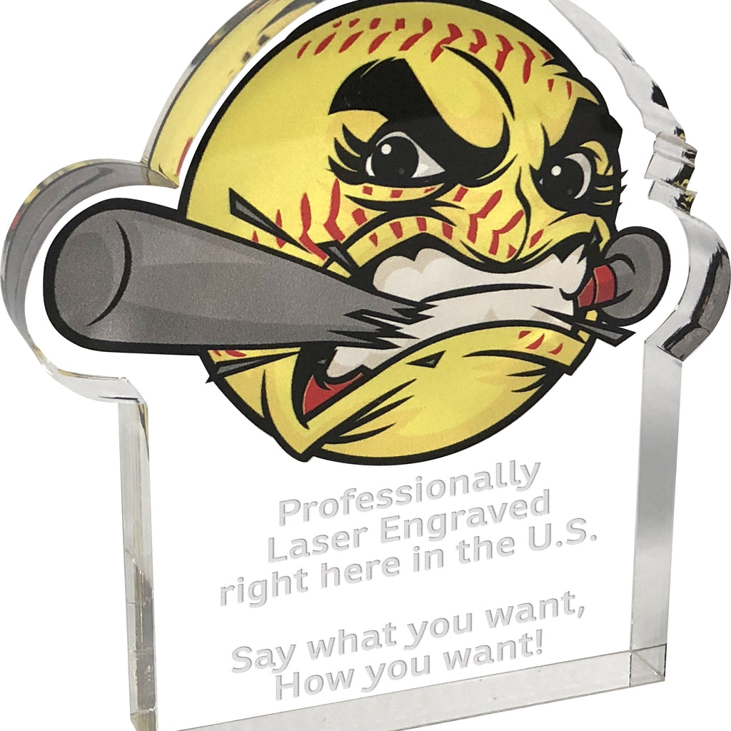 Softball Krunch Acrylic Awards