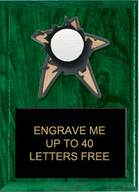 Golf Spring Loaded Plaque [PRBI79-GL]