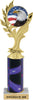Golden Leaf Color Insert Trophy w/ Column [Ti10-C51]