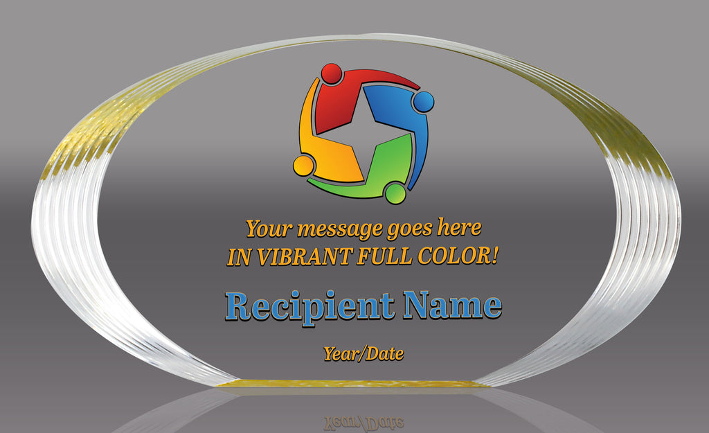 New World Full Color Acrylic Award- 9 x 5 inch [ANWA-M-FC]