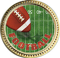 Football Round Insert Pin [P78RI-FB1]