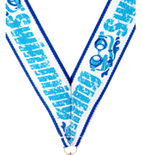 7/8 x 30 in. Swimming Super Sport Neck Ribbon [NKRB-1005]