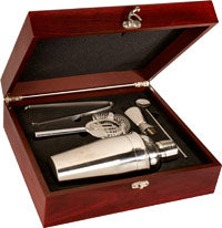 Rosewood Finish Martini Gift Set [GJ-MRT1]