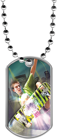 Skateboarding Dog Tags [DTLAM2-SKTBRD]