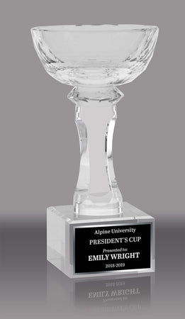 Crystal Aspire Bowl Award - 8.5 inch [CAB-8]