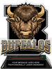 Buffalos Mascot Colorix-T Acrylic Trophy - 6.25 inch Black [TACR6-MSCT-BUF-BLK-Q]