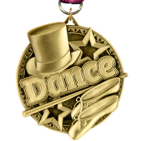 2" Dance Ultra-Impact 3-D Medal [MDTD2-DC]