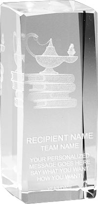 Lamp of Knowledge 3D Laser Sport Crystal [CMSPRT-KN]