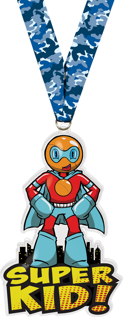 Exclusive Ping Pong-Table Tennis Super Kid Acrylic Medal- 4 inch [MACR4-SHKD-PNGM-Q]