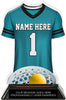 Lacrosse Male Jersey Colorix-T Acrylic Trophy- Teal [TACR7-JSY-LC-TEAL-M-Q]